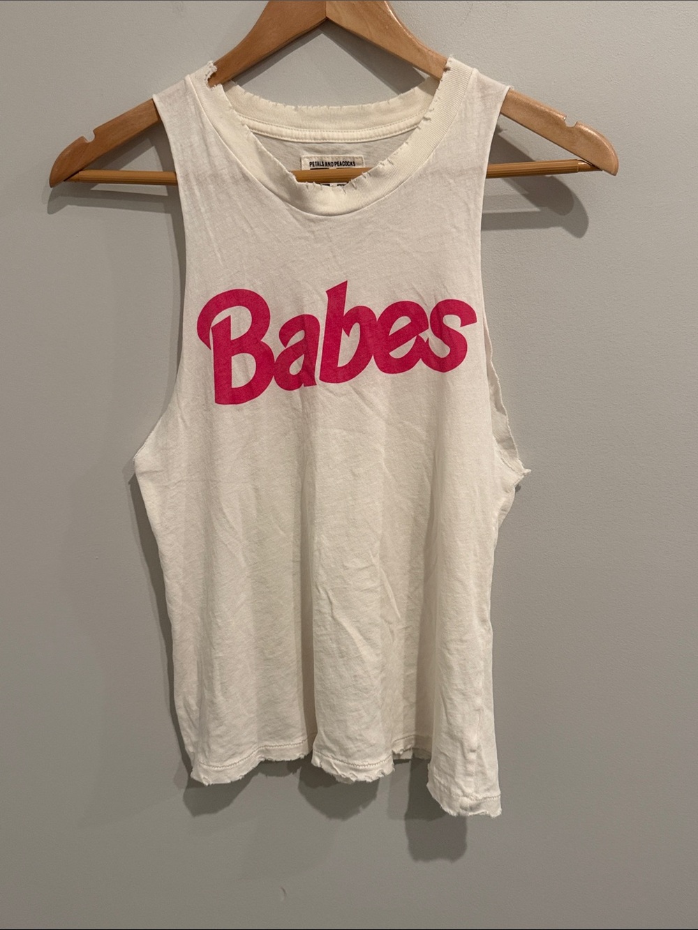 Nasty Gal X Petals and Peacocks “Babes” Graphic Muscle Tank